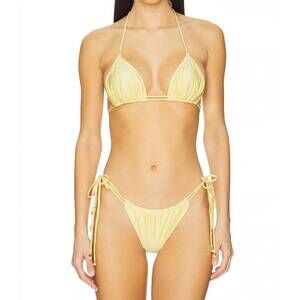 NEW BANANHOT kyma string bikini top in yellow